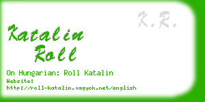 katalin roll business card